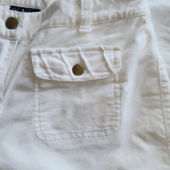 Vintage Y2K Style & Co. White Patch Pocket Bootcut Pants Sz 4 - Picture 3 of 8